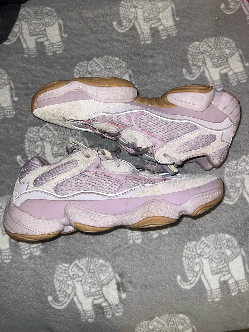 Adidas Yeezy 500 Soft Vision Pastel Pink Sneakers Size 10